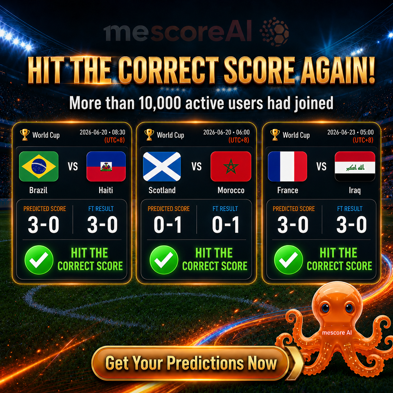 mescoreAI football highlight banner